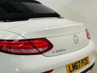 USED 2017 67 MERCEDES-BENZ C-CLASS 2.1 C250d AMG Line Cabriolet 2dr Diesel G-Tronic+ Euro 6 (s/s) (204 ps) Polar White | Black Styling Pack | Panamerica Style Grille | 20 Inch AMG Style Wheels | Heated Black Leather Interior