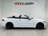 USED 2017 67 MERCEDES-BENZ C-CLASS 2.1 C250d AMG Line Cabriolet 2dr Diesel G-Tronic+ Euro 6 (s/s) (204 ps) Polar White | Black Styling Pack | Panamerica Style Grille | 20 Inch AMG Style Wheels | Heated Black Leather Interior