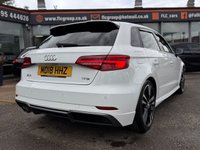 USED 2018 18 AUDI A3 1.5 TFSI CoD S line Sportback 5dr Petrol Manual Euro 6 (s/s) (150 ps) CAR PLAY | PARKING AID | S-NAV | UNMARKED DIAMOND CUT ALLOYS