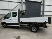 USED 2018 68 FORD TRANSIT 350 2.0 ECOBLUE 130PS RWD DOUBE CAB TIPPER - NO VAT 1 YEARS MOT, AIR CON, R/CAM