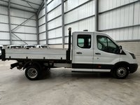 USED 2018 68 FORD TRANSIT 350 2.0 ECOBLUE 130PS RWD DOUBE CAB TIPPER - NO VAT 1 YEARS MOT, AIR CON, R/CAM