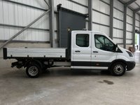 USED 2018 68 FORD TRANSIT 350 2.0 ECOBLUE 130PS RWD DOUBE CAB TIPPER - NO VAT 1 YEARS MOT, AIR CON, R/CAM