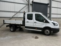USED 2018 68 FORD TRANSIT 350 2.0 ECOBLUE 130PS RWD DOUBE CAB TIPPER - NO VAT 1 YEARS MOT, AIR CON, R/CAM