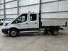 USED 2018 68 FORD TRANSIT 350 2.0 ECOBLUE 130PS RWD DOUBE CAB TIPPER - NO VAT 1 YEARS MOT, AIR CON, R/CAM