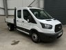 USED 2018 68 FORD TRANSIT 350 2.0 ECOBLUE 130PS RWD DOUBE CAB TIPPER - NO VAT 1 YEARS MOT, AIR CON, R/CAM
