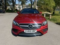 USED 2018 68 MERCEDES-BENZ E-CLASS 2.0 E220d AMG Line (Premium) Coupe 2dr Diesel G-Tronic+ Euro 6 (s/s) (194 ps) PANORAMIC SUNROOF HYACINTH RED MET&hellip;.JUST STUNNING