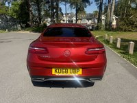 USED 2018 68 MERCEDES-BENZ E-CLASS 2.0 E220d AMG Line (Premium) Coupe 2dr Diesel G-Tronic+ Euro 6 (s/s) (194 ps) PANORAMIC SUNROOF HYACINTH RED MET&hellip;.JUST STUNNING