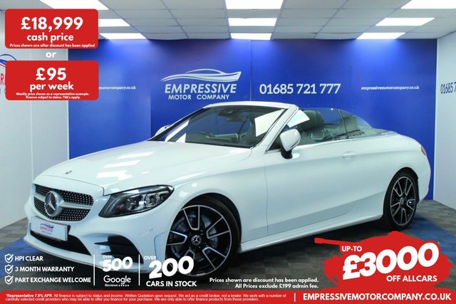2019 MERCEDES C CLASS 2.0 C220D AMG LINE PREMIUM CABRIOLET 2DR DIESEL G TRONIC EURO 6... photo