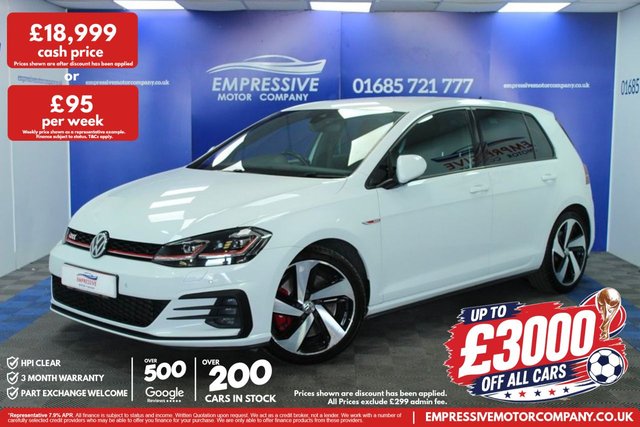 View our Volkswagen Golf 2.0 TSI GPF GTI Performance Hatchback 5dr Petrol DSG Euro 6 (s/s) (245 ps)