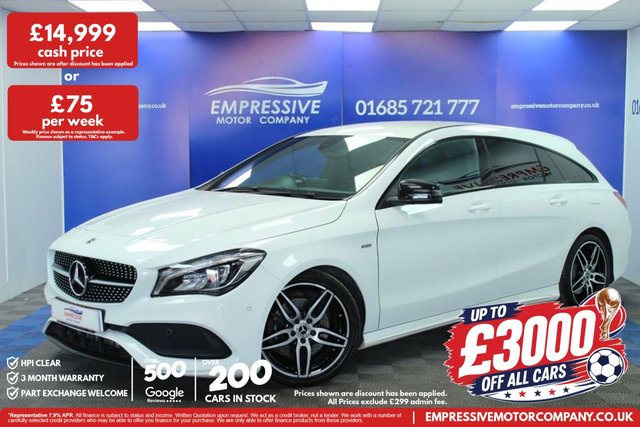 View our Mercedes-Benz Cla 2.1 CLA220d AMG Line Shooting Brake 5dr Diesel 7G-DCT Euro 6 (s/s) (177 ps)