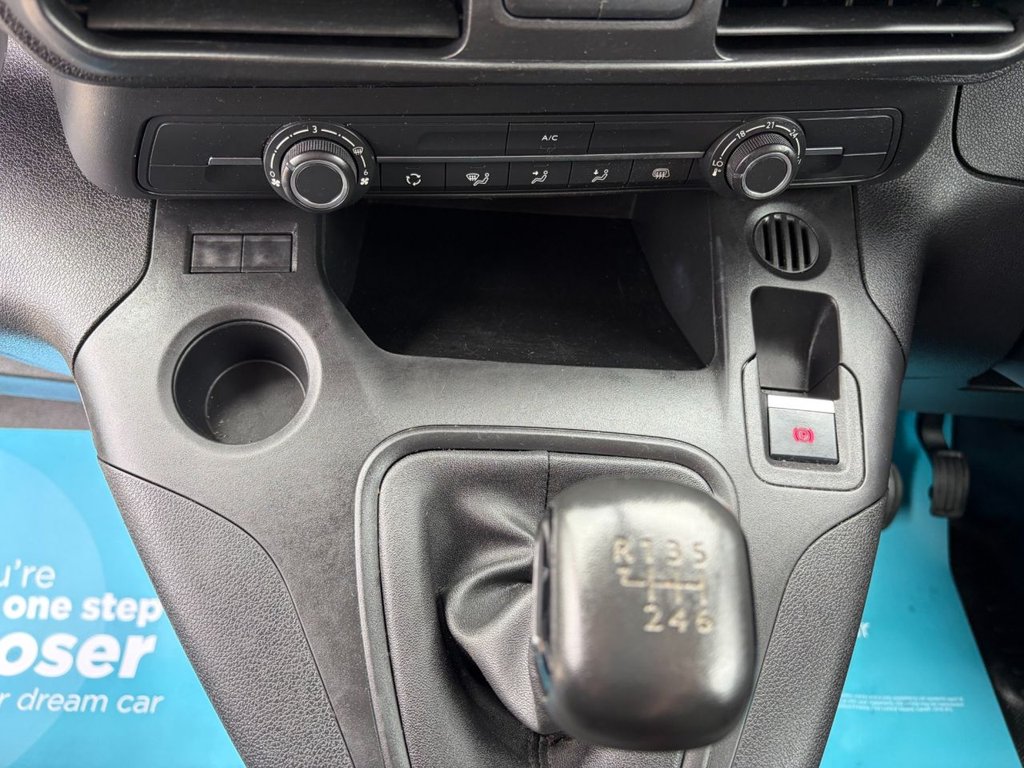 USED 2022 22 PEUGEOT PARTNER 1000 PROFESSIONAL 1.5BlueHDi EU6 S/S SWB 100ps *AIRCON*REV/SENSORS*E/PACK*CRUISE CONTROL*APPLE CARPLAY* EU6-SENSORS-A/C-E/P-100PS
