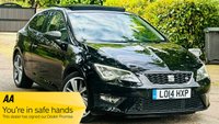 USED 2014 14 SEAT LEON 2.0 TDI CR FR Sport Coupe 3dr Diesel Manual Euro 5 (s/s) (184 ps) LOWMILES+LETHER+PANROOF+SATNAV