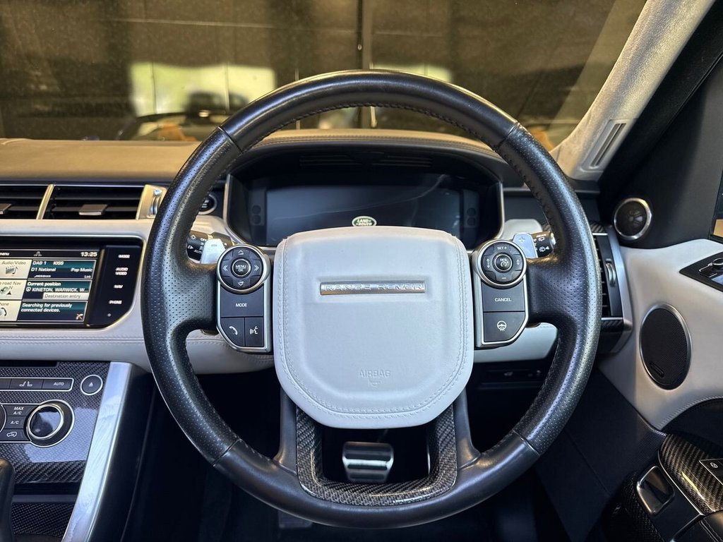 USED 2015 15 LAND ROVER RANGE ROVER SPORT 5.0 V8 SVR SUV 5dr Petrol Auto 4WD Euro 5 (s/s) (550 ps) 2 OWNERS|BEAUTIFUL EXAMPLE