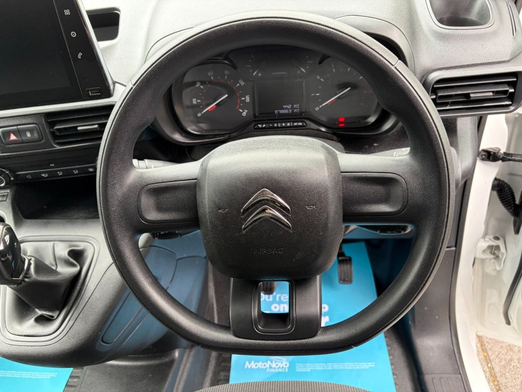 USED 2020 69 CITROEN BERLINGO **NO VAT**1000 ENTERPRISE 1.5BlueHDi EU6 S/S SWB 100ps *AIRCON*SATNAV*SENSORS*E/PACK*APPLE CARPLAY* NO VAT-A/C-SATNAV-SENSORS-E/P