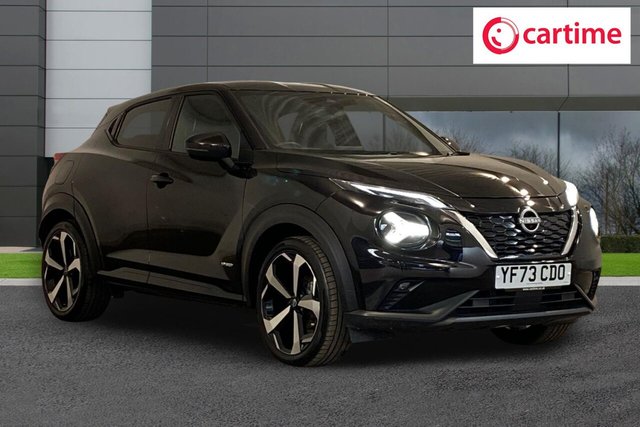 View our Nissan Juke 1.6 Tekna SUV 5dr Petrol Hybrid Auto Euro 6 (143 ps) Front / Rear Parking Sensors, Android Auto / Apple CarPlay, Comfort Pack, Heat Pack, ProPilot Pack