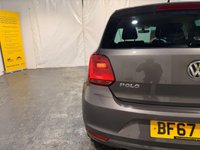USED 2017 67 VOLKSWAGEN POLO 1.2 TSI Match Edition Hatchback 5dr Petrol Manual Euro 6 (s/s) (90 ps) 6 SERVICES-APPLE CAR PLAY-DAB-A/C-ALLOYS-FRONT+REAR SENSORS-ALARM