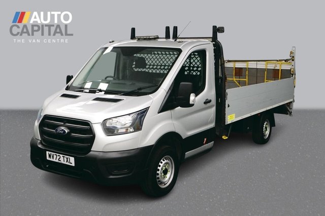 View our Ford Transit 2.0 350 EcoBlue HD Leader RWD 130 BHP L4 Dropside Lorry Euro 6 ULEZ Compliant