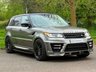USED 2017 17 LAND ROVER RANGE ROVER SPORT 3.0 SD V6 AUTOBIOGRAPHY DYNAMIC LUMMA KIT OPEN PAN ROOF TWO-TONE HEAT & COOL SEATS SAT NAV REAR CAM STEPS 306 BHP HEAT & COOL SEAT~BLACK PK~MERIDIAN