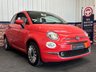 USED 2015 65 FIAT 500 1.2 Lounge Hatchback 3dr Petrol Manual Euro 6 (s/s) (69 bhp) Bluetooth - Glass Sunroof - Ai
