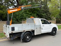 USED 2013 62 TOYOTA HI-LUX 2.5 D-4D HL2 144BHP SINGLE CAB 4X4 DROPSIDE WITH CRAIN/HOIST HIAB/CRAIN+1 OWNER+A/C+