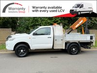 USED 2013 62 TOYOTA HI-LUX 2.5 D-4D HL2 144BHP SINGLE CAB 4X4 DROPSIDE WITH CRAIN/HOIST HIAB/CRAIN+1 OWNER+A/C+