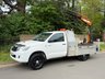USED 2013 62 TOYOTA HI-LUX 2.5 D-4D HL2 144BHP SINGLE CAB 4X4 DROPSIDE WITH CRAIN/HOIST HIAB/CRAIN+1 OWNER+A/C+