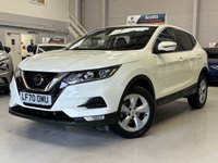 USED 2020 70 NISSAN QASHQAI 1.3 DIG-T Acenta Premium SUV 5 Door Petrol Manual White Euro 6 1 Former Keeper PARK SENSORS+BLUETOOTH+REVERSE CAM