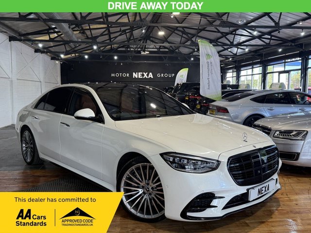 View our Mercedes-Benz S-Class 3.0 S500Lh MHEV AMG Line (Premium Plus, Executive) Saloon 4dr Petrol Hybrid G-Tronic+ 4MATIC Euro 6 (s/s) (435 ps)