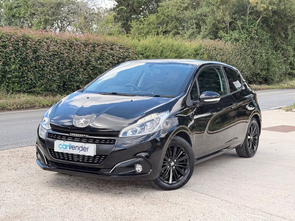 USED 2018 18 PEUGEOT 208 1.2 PureTech Black Edition Hatchback 3dr Petrol Manual Euro 6 (82 ps) 