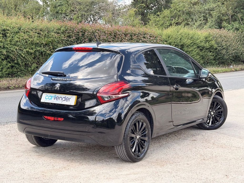 USED 2018 18 PEUGEOT 208 1.2 PureTech Black Edition Hatchback 3dr Petrol Manual Euro 6 (82 ps) 