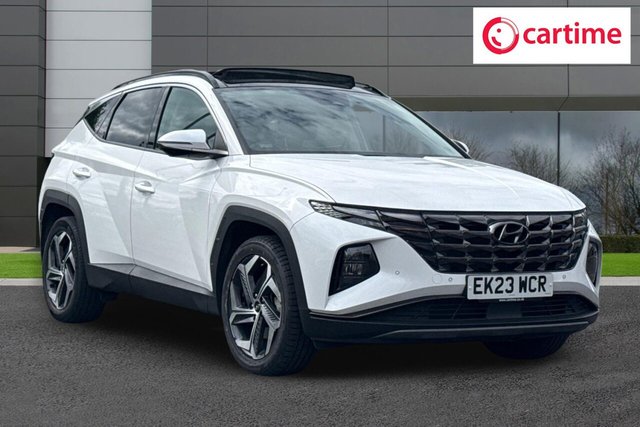 View our Hyundai Tucson 1.6 h T-GDi Ultimate SUV 5dr Petrol Hybrid Auto Euro 6 (s/s) (230 ps) Panoramic Sunroof, Rear View Camera, Front / Rear Parking Sensors, Android Auto / Apple CarPlay, Heated Steering Wheel