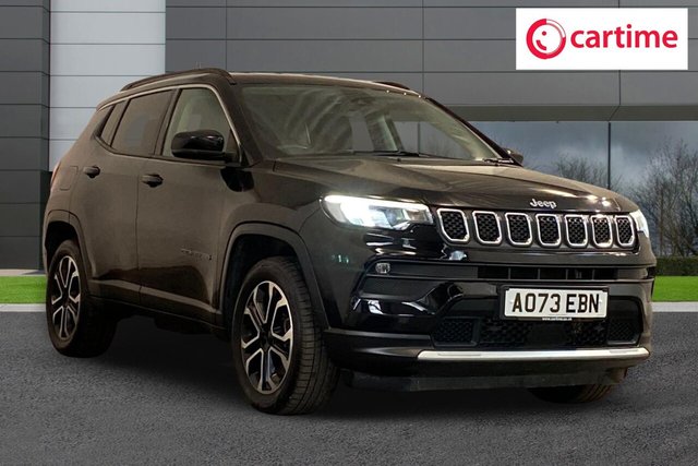 View our Jeep Compass 1.3 GSE T4 11.4kWh Limited SUV 5dr Petrol Plug-in Hybrid Auto 4xe Euro 6 (s/s) (240 ps) Rear Back Up Camera, Heated Front Seats, Heated Steering Wheel, Touchscreen, 18In Alloys