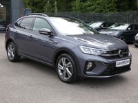 USED 2023 23 VOLKSWAGEN TAIGO 1.0 TSI R-Line 5d DSG 110 S/S UPGRADE BLACK ROOF & MIRROR HOUSING PACK, UPGRADE HEATED SEATS, UPGRADE KEYLESS ACCESS, SAT NAV, VIRTUAL COCKPIT, APPLE CARPLAY / ANDROID AUTO, FRONT REAR & SIDE PARKING SENSORS, PARK ASSIST, AUTO HEADLIGHTS, ADAPTIVE CRUISE CONTROL, LANE ASSIST, SIDE ASSIST, ELECTRIC FOLDING MIRRORS, DAB RADIO, BLUETOOTH, WIRELESS PHONE CHARGER, DSG AUTOMATIC, 17 INCH ALLOYS, LEATHER FLAT BOTTOM TIPTRONIC MFSW, CLIMATE CONTROL, DRIVE SELECT, FRONT ARM REST, 4 USB PORTS, ISO FIX, 1 OWNER, GOOD SERVICE HISTORY