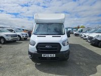 USED 2022 22 FORD TRANSIT 350 LEADER ECOBLUE LOW LOADER LUTON VAN ULEZ FREE ZONE 