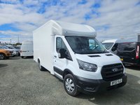 USED 2022 22 FORD TRANSIT 350 LEADER ECOBLUE LOW LOADER LUTON VAN ULEZ FREE ZONE 
