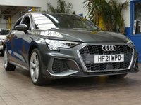 USED 2021 21 AUDI A3 1.4 TFSIe 40 S line Sportback 5dr Petrol Plug-in Hybrid S Tronic Euro 6 (s/s) 13kWh (204 ps) SAT NAV BLUETOOTH LEATHER INTERIOR CRUISE CONTROL PARKING SENSORS 1 OWNER EXCELLENT SERVICE HISTORY WARRANTY