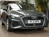 USED 2021 21 AUDI A3 1.4 TFSIe 40 S line Sportback 5dr Petrol Plug-in Hybrid S Tronic Euro 6 (s/s) 13kWh (204 ps) SAT NAV BLUETOOTH LEATHER INTERIOR CRUISE CONTROL PARKING SENSORS 1 OWNER EXCELLENT SERVICE HISTORY WARRANTY
