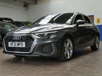 USED 2021 21 AUDI A3 1.4 TFSIe 40 S line Sportback 5dr Petrol Plug-in Hybrid S Tronic Euro 6 (s/s) 13kWh (204 ps) SAT NAV BLUETOOTH LEATHER INTERIOR CRUISE CONTROL PARKING SENSORS 1 OWNER EXCELLENT SERVICE HISTORY WARRANTY