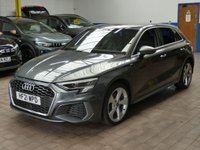 USED 2021 21 AUDI A3 1.4 TFSIe 40 S line Sportback 5dr Petrol Plug-in Hybrid S Tronic Euro 6 (s/s) 13kWh (204 ps) SAT NAV BLUETOOTH LEATHER INTERIOR CRUISE CONTROL PARKING SENSORS 1 OWNER EXCELLENT SERVICE HISTORY WARRANTY