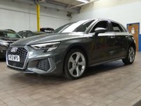 USED 2021 21 AUDI A3 1.4 TFSIe 40 S line Sportback 5dr Petrol Plug-in Hybrid S Tronic Euro 6 (s/s) 13kWh (204 ps) SAT NAV BLUETOOTH LEATHER INTERIOR CRUISE CONTROL PARKING SENSORS 1 OWNER EXCELLENT SERVICE HISTORY WARRANTY