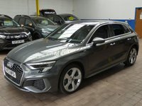 USED 2021 21 AUDI A3 1.4 TFSIe 40 S line Sportback 5dr Petrol Plug-in Hybrid S Tronic Euro 6 (s/s) 13kWh (204 ps) SAT NAV BLUETOOTH LEATHER INTERIOR CRUISE CONTROL PARKING SENSORS 1 OWNER EXCELLENT SERVICE HISTORY WARRANTY