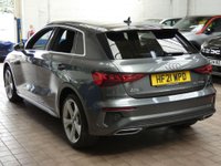 USED 2021 21 AUDI A3 1.4 TFSIe 40 S line Sportback 5dr Petrol Plug-in Hybrid S Tronic Euro 6 (s/s) 13kWh (204 ps) SAT NAV BLUETOOTH LEATHER INTERIOR CRUISE CONTROL PARKING SENSORS 1 OWNER EXCELLENT SERVICE HISTORY WARRANTY