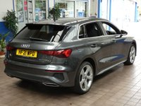 USED 2021 21 AUDI A3 1.4 TFSIe 40 S line Sportback 5dr Petrol Plug-in Hybrid S Tronic Euro 6 (s/s) 13kWh (204 ps) SAT NAV BLUETOOTH LEATHER INTERIOR CRUISE CONTROL PARKING SENSORS 1 OWNER EXCELLENT SERVICE HISTORY WARRANTY