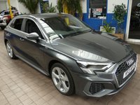 USED 2021 21 AUDI A3 1.4 TFSIe 40 S line Sportback 5dr Petrol Plug-in Hybrid S Tronic Euro 6 (s/s) 13kWh (204 ps) SAT NAV BLUETOOTH LEATHER INTERIOR CRUISE CONTROL PARKING SENSORS 1 OWNER EXCELLENT SERVICE HISTORY WARRANTY