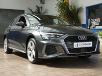 USED 2021 21 AUDI A3 1.4 TFSIe 40 S line Sportback 5dr Petrol Plug-in Hybrid S Tronic Euro 6 (s/s) 13kWh (204 ps) SAT NAV BLUETOOTH LEATHER INTERIOR CRUISE CONTROL PARKING SENSORS 1 OWNER EXCELLENT SERVICE HISTORY WARRANTY