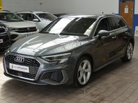 USED 2021 21 AUDI A3 1.4 TFSIe 40 S line Sportback 5dr Petrol Plug-in Hybrid S Tronic Euro 6 (s/s) 13kWh (204 ps) SAT NAV BLUETOOTH LEATHER INTERIOR CRUISE CONTROL PARKING SENSORS 1 OWNER EXCELLENT SERVICE HISTORY WARRANTY