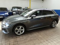 USED 2021 21 AUDI A3 1.4 TFSIe 40 S line Sportback 5dr Petrol Plug-in Hybrid S Tronic Euro 6 (s/s) 13kWh (204 ps) SAT NAV BLUETOOTH LEATHER INTERIOR CRUISE CONTROL PARKING SENSORS 1 OWNER EXCELLENT SERVICE HISTORY WARRANTY