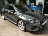 USED 2021 21 AUDI A3 1.4 TFSIe 40 S line Sportback 5dr Petrol Plug-in Hybrid S Tronic Euro 6 (s/s) 13kWh (204 ps) SAT NAV BLUETOOTH LEATHER INTERIOR CRUISE CONTROL PARKING SENSORS 1 OWNER EXCELLENT SERVICE HISTORY WARRANTY