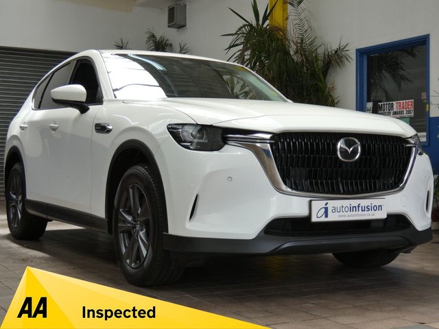 View our Mazda CX-60 2.5 e-SKYACTIV 17.8kWh Exclusive-Line SUV 5dr Petrol Plug-in Hybrid Auto 4WD Euro 6 (327 ps)