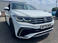 USED 2020 70 VOLKSWAGEN TIGUAN 1.5 TSI R-Line SUV 5dr Petrol DSG Euro 6 (s/s) (150 ps) SERVICE HISTORY* PART LEATHER* DUAL CLIMATE CONTROL* AIR CON* CRUISE CONTROL* AUTO START/ STOP* FRONT HEATED SEATS* HEATED STEERING WHEEL* FRONT & REAR PARKING SENSORS* PARK PILOT* 20" ALLOY WHEELS* DAB*